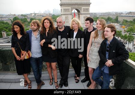 Die Jurymitglieder Zita Hanrot, Alexandre Aja, Sophie Letourneur, Philippe Jaenada, Nicole Garcia, Felix Moati, Deborah Francois und Vincent Rottiers nehmen am 7. Juni 2016 an der 5. Eröffnungsfeier des Champs Elysees Film Festivals in der Drugstore Publicis in Paris Teil. Foto von Alain Apaydin/ABACAPRESS.COM Stockfoto