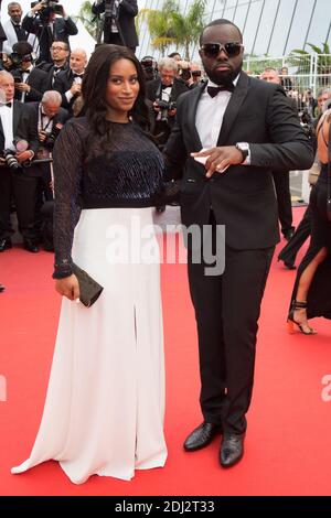 Maitre Gims et sa femme DemDem - CANNES 2016 - MONTEE DU FILM 'DIE BFG (LE BON GROS GEANT) Foto von Nasser Berzane/ABACAPRESS.COM Stockfoto