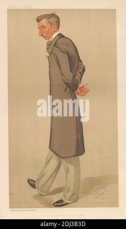 Vanity Fair: Legal; "er ist ein kluger Fellow und ein ehrlicher Anwalt", Arthur Hepburn Hastie, 20. Juli 1893, Leslie Matthew 'Spy' ward, 1851–1922, British, 1893, Chromolithograph Stockfoto