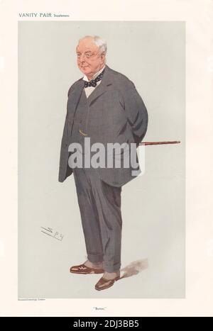 Vanity Fair - Geschäftsleute und Empire Builders. „Burton“. Lord Burton. 25. November 1908, Leslie Matthew 'Spy' ward, 1851–1922, britisch, 1908, Chromolithographie Stockfoto