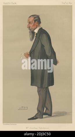 Vanity Fair - Ärzte und Wissenschaftler. Herr Jonathan Hutchinson. 27. September 1890, Leslie Matthew 'Spy' ward, 1851–1922, britisch, 1890, Chromolithographie Stockfoto