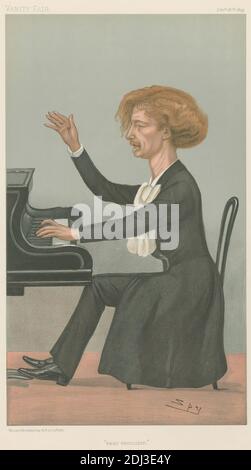 Vanity Fair: Musicians; 'Easy Execution', Ignace Ian Paderewski, 28. Dezember 1899, Leslie Matthew 'Spy' ward, 1851–1922, British, 1899, Chromolithograph Stockfoto
