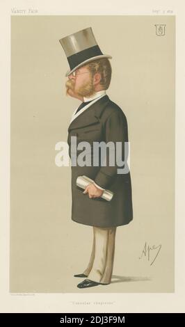 Politiker - Vanity Fair. 'Konsularische Seelsorger.' Sir Henry Drummond Wolff. 5. September 1874, Carlo Pellegrini, 1839–1889, Italienisch, 1874, Chromolithograph Stockfoto