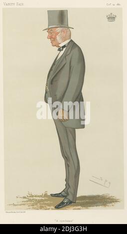 Vanity Fair: Sport, Sonstiges: Sport Riders; 'A Coachman', The Earl of Macclesfield, 22. Oktober 1881, Leslie Matthew 'Spy' ward, 1851–1922, British, 1881, Chromolithograph Stockfoto