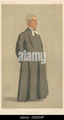 Vanity Fair: Lehrer und Schulleiter; 'S t. John's, Oxford', der Präsident des St. John's College, Oxford, Dr. J. Bellamy, 1. April 1893, Leslie Matthew 'Spy' ward, 1851–1922, British, 1893, Chromolithograph Stockfoto