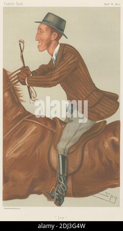 Vanity Fair: Sport, Sonstiges: Sport Riders; 'Jim', Mr. James Lowther, 8. Dezember 1877, Leslie Matthew 'Spy' ward, 1851–1922, British, 1877, Chromolithograph Stockfoto