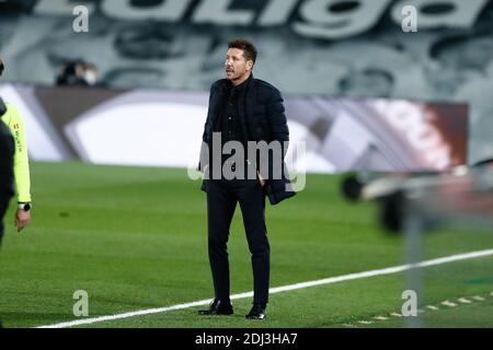 Diego Pablo Simeone, Cheftrainer von Atletico de Madrid während der spanischen Meisterschaft La Liga Fußballspiel zwischen Real Madri / LM Stockfoto