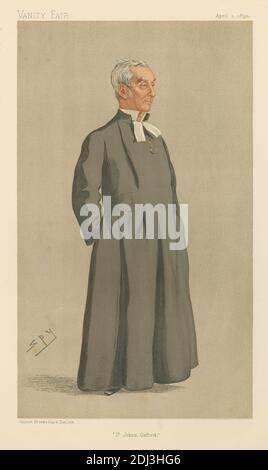 Vanity Fair: Lehrer und Schulleiter; 'S t. John's, Oxford', der Präsident des St. John's College, Oxford, Dr. J. Bellamy, 1. April 1893 (B197914.1132), Leslie Matthew 'Spy' ward, 1851–1922, British, 1893, chromolithograph Stockfoto