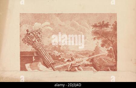 Design for a New Order of Architecture, Samuel Ireland, aktiv 1760–gestorben 1800, britisch, nach William Hogarth, 1697–1764, britisch, 1. Mai 1799 Stockfoto