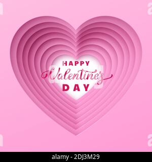 Valentinstag abstrakter Hintergrund. Stock Vektor