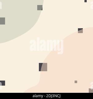 Abstrakte transluzente Formen und Quadrate in pattern.Cute weiche Kunst Hintergrund trendy für Schreibwaren, Visitenkarten, Print-Poster, Listen zu tun, Gruß Stockfoto