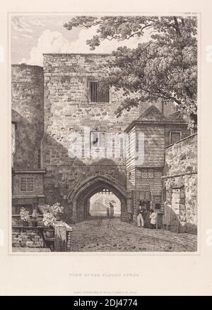 View of the Bloody Tower, Print Made by unknown artist, Nineteenth Century, Published by Thomas Cadell the Younger, 1773–1836, British, 1821 Stockfoto