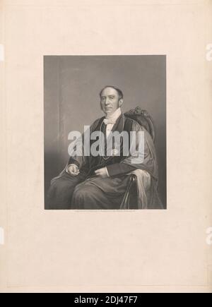 Sir Charles Eastlake, Daniel J. Pound, aktiv ca. 1860, nach Fotografie von unbekannten Künstler, (?John Watkins), c. 1860 Stockfoto