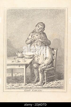 Brisk cathartic, James Gillray, 1757–1815, britisch, nach Rev. John Sneyd, aktiv 1804, 1804, Etching Stockfoto