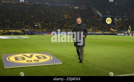 Dortmund, Deutschland. 21. Nov, 2017. firo: 21.11.2017 Fußball, Saison 2017/2018 Champions League: BVB Borussia Dortmund - Tottenham Hotspur Gesture Hans-Joachim Watzke, Enttausch Quelle: dpa/Alamy Live News Stockfoto