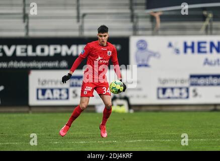 Casa Arena Horsens, Horsens, Dänemark. Dezember 2020. Kevin Diks von Aarhus GF während AC Horsens gegen Aarhus GF in Casa Arena Horsens, Horsens, Dänemark. Kim Price/CSM/Alamy Live News Stockfoto