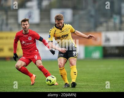 Casa Arena Horsens, Horsens, Dänemark. Dezember 2020. Alexander Ludwig von AC Horsens während AC Horsens gegen Aarhus GF auf Casa Arena Horsens, Horsens, Dänemark. Kim Price/CSM/Alamy Live News Stockfoto