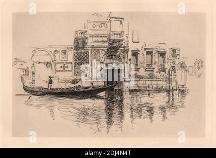 Venice, Joseph Pennell, 1860–1926, American, 1883, Radierung, Platte: 7 7/8 x 11 1/2in. (20 x 29,2 cm) und Blatt: 12 3/8 x 16 11 Zoll (31.4 x 42,4 cm Stockfoto