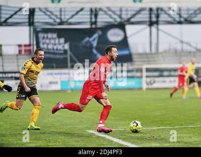 Casa Arena Horsens, Horsens, Dänemark. Dezember 2020. Patrick Olsen von Aarhus GF während AC Horsens gegen Aarhus GF in Casa Arena Horsens, Horsens, Dänemark. Kim Price/CSM/Alamy Live News Stockfoto