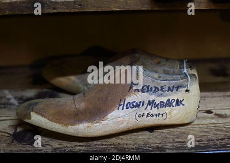 Großbritannien / England /John Lobb/Who's Who of the Shoe Last.The Shoe Last of Hosni Mubarak. Stockfoto