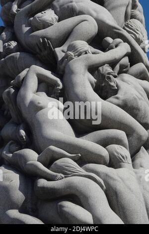 VIGELAND Skulptureninstallation im Frogner Park Oslo Norwegen Stockfoto