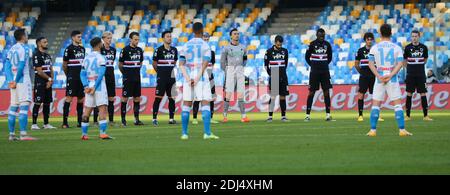 Neapel, Kampanien, Italien. Dezember 2020. Während der italienischen Serie A Fußballspiel SSC Napoli gegen FC Sampdoria am 13. Dezember 2020 im Diego Armano Maradona Stadion in Neapel.im Bild: Kredit: Fabio Sasso/ZUMA Wire/Alamy Live News Stockfoto