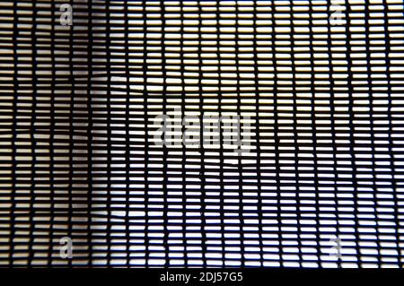 Netzstruktur. Netz im Fenster. Raster für den Hintergrund. Stockfoto