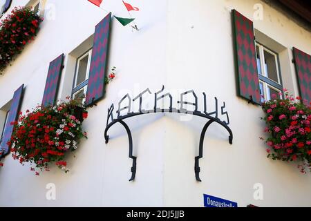 Kelheim ist eine Stadt in Bayern mit vielen historischen Sehenswürdigkeiten Stockfoto