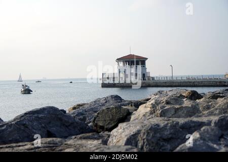 Historischer Istanbul Moda Pier. istanbul 15 November 2020 Stockfoto