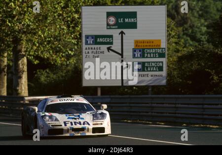 24H von Le Mans 1996, McLaren F1 GTR, Team Bigazzi SRL, Jacques Lafitte, Steve Soper, Marc Duez Stockfoto