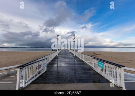 Thiers Pier in Arcachon, Aquitanien, Frankreich Stockfoto