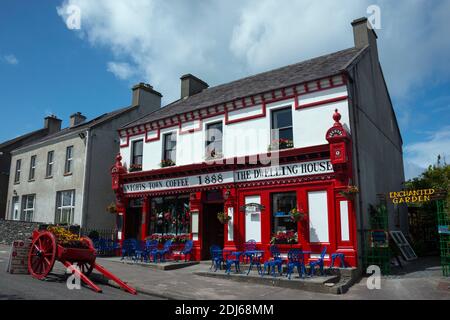 Das Wohnhaus, Knightstown, Valentia Island, die Skellig Ring, Irland, Grossbritannien Stockfoto