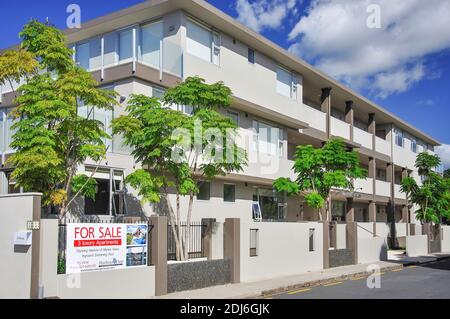 Luxus Hafen Wohnungen zu verkaufen, Esplanade, Whitianga, Mercury Bay, Coromandel Peninsula, Region Waikato, Neuseeland Stockfoto