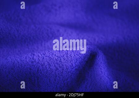 Abstrakt dunkelblau trendige Farbe Luxus Hintergrund, Stück Stoff oder Mikrofaser. Stockfoto