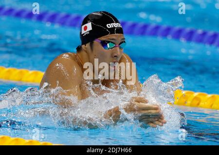 Der japanische Daiya Seto bei der Qualifikationsrunde des 400 m langen Medley Men-Schwimmevents im Olympischen Schwimmbad in Rio, Brasilien am 6. August 2016. Foto von Henri Szwarc/ABACAPRESS.COM Stockfoto