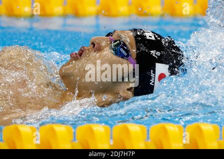 Der japanische Daiya Seto bei der Qualifikationsrunde des 400 m langen Medley Men-Schwimmevents im Olympischen Schwimmbad in Rio, Brasilien am 6. August 2016. Foto von Henri Szwarc/ABACAPRESS.COM Stockfoto