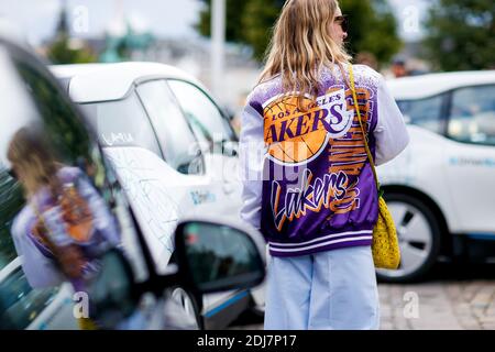 Street style, Ankunft in Freya Dalsojo Frühling Sommer 2017 Show in Borsen, in Kopenhagen, Dänemark, am 10. August 2016 statt. Foto von Marie-Paola Bertrand-Hillion/ABACAPRESS.COM Stockfoto