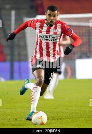 Cody Gakpo (PSV) während der UEFA Europa League PSV Eindhoven gegen Omonoia FC am 10. Dezember 2020 in Eindhoven, Niederlande Credit: SCS/Soenar Chamid/AFLO/Alamy Live News Stockfoto