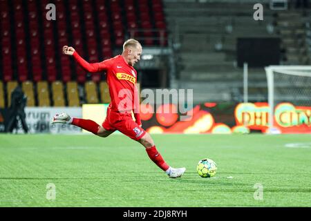 Farum, Dänemark. Dezember 2020. Mikkel Rygaard (7) vom FC Nordsjaelland gesehen während des 3F Superliga-Spiels zwischen FC Nordsjaelland und FC Kopenhagen in Right to Dream Park in Farum. (Foto Kredit: Gonzales Foto/Alamy Live News Stockfoto