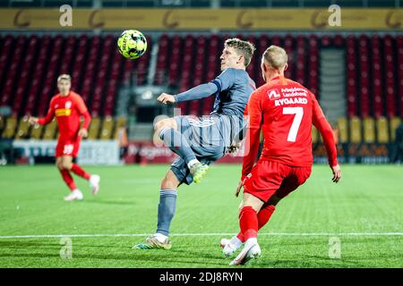 Farum, Dänemark. Dezember 2020. Jens Etappe (6) des FC Nordsjaelland beim 3F Superliga Spiel zwischen FC Nordsjaelland und FC Kopenhagen in Right to Dream Park in Farum. (Foto Kredit: Gonzales Foto/Alamy Live News Stockfoto