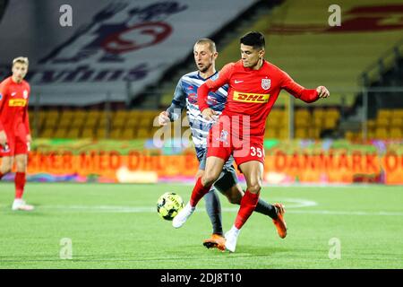 Farum, Dänemark. Dezember 2020. Lucas Lykkegaard (35) vom FC Nordsjaelland beim 3F Superliga-Spiel zwischen FC Nordsjaelland und FC Kopenhagen in Right to Dream Park in Farum. (Foto Kredit: Gonzales Foto/Alamy Live News Stockfoto