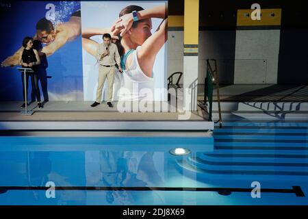 Exklusiv. Allgemeine Atmosphäre während der Pool Party Fitbit im Molitor Schwimmbad (Piscine Molitor) in Paris, Frankreich am 13. September 2016. Foto von Aurore Marechal/ABACAPRESS.COM Stockfoto