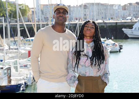 Kirwa Kadiff et Michaela Coel assistent au photocall du Film 'Chewing-Gum' Lords du Festival de la Fiction TV 2016 de La Rochelle, a la Rochelle, France le 15 Septembre 2016. Foto von Aurore Marechal/ABACAPRESS.COM Stockfoto