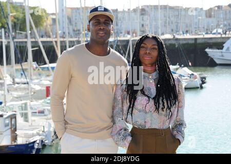 Kirwa Kadiff et Michaela Coel assistent au photocall du Film 'Chewing-Gum' Lords du Festival de la Fiction TV 2016 de La Rochelle, a la Rochelle, France le 15 Septembre 2016. Foto von Aurore Marechal/ABACAPRESS.COM Stockfoto