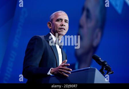 US-Präsident Barack Obama spricht bei der 39. Jährlichen Kongress-Konferenz des Hispanic Caucus Institute für die öffentliche Politik und der jährlichen Preisverleihung im September 15 2016 in Washington, DC. Foto von Olivier Douliery/Abaca Stockfoto