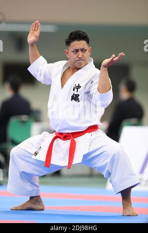Nippon Budokan, Tokio, Japan. Dezember 2020. Ryo Kiyuna, 13. DEZEMBER 2020 - Karate : Alle Japan Karate Championships Männer individuelle Kata in Nippon Budokan, Tokyo Japan. Kredit: YUTAKA/AFLO SPORT/Alamy Live Nachrichten Stockfoto