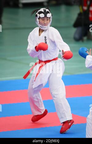 Nippon Budokan, Tokio, Japan. Dezember 2020. Mayumi Someya, 13. DEZEMBER 2020 - Karate : Alle Japan Karate Championships Individuelle Kumite der Frauen in Nippon Budokan, Tokyo Japan. Kredit: YUTAKA/AFLO SPORT/Alamy Live Nachrichten Stockfoto