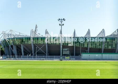 Wien Österreich 8. Juni 2019, Außenansicht Allianz Arena offizielles Stadion des FC Rapid Stockfoto