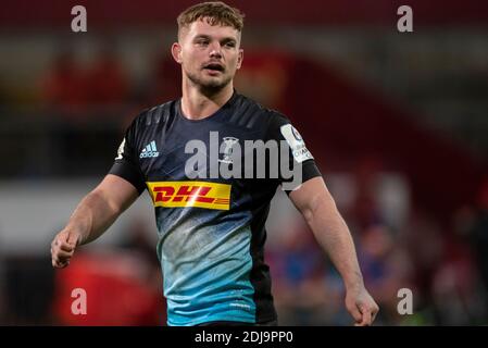 Limerick, Irland. Dezember 2020. Will Evans von Harlekins während der Heineken Champions Cup Runde 1, Pool B Spiel zwischen Munster Rugby und Harlekins im Thomond Park in Limerick, Irland am 13. Dezember 2020 (Foto von Andrew SURMA/ Kredit: SIPA USA/Alamy Live News Stockfoto