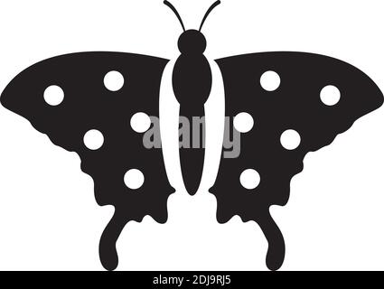 Schmetterling Icon Design Template vector isoliert Abbildung Stock Vektor